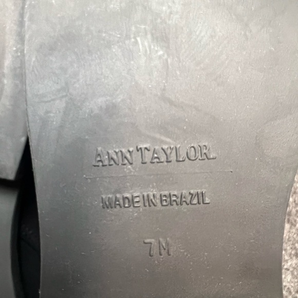 Ann Taylor Black Suede Lace Up Vintage Style Ankle Boot - Picture 7 of 8